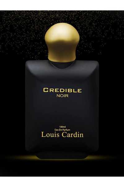 Louis Cardin Credible Noir Eau De Parfum 100ml – Long-lasting Luxury Scent For Men, Black & Gold Bottle