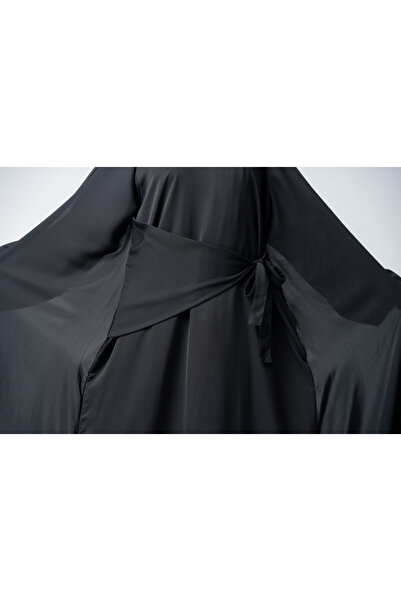 outline Abaya with one piece attached dress