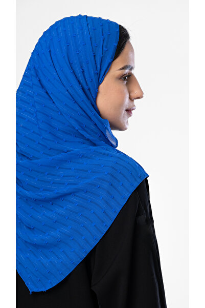 outline Indigo polka dot scarf