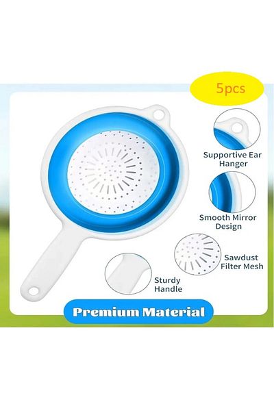 Generic 5-piece multi-purpose kitchen tool used to drain liquids from foods