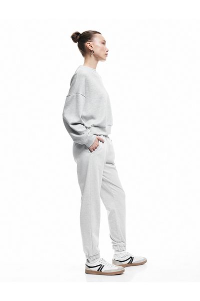 Koton Raised Waist Elastic Waist Pocket Detailed Comfortable Fit Jogger Sweatpants