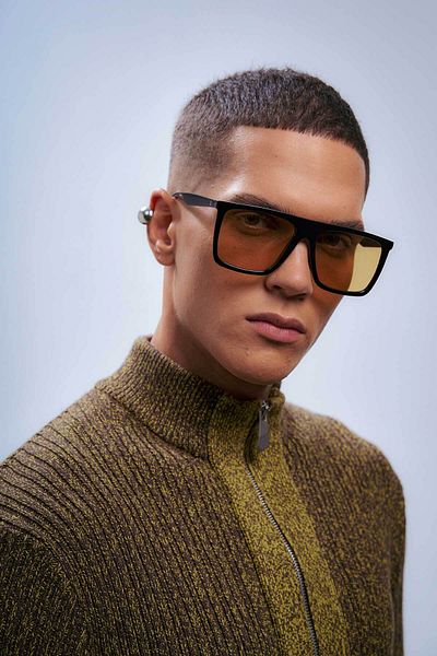 Bilge Karga Carpenter Black Nude Men's Sunglasses