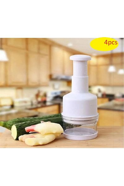 Generic 4-piece manual vegetable, onion and garlic slicer Information
