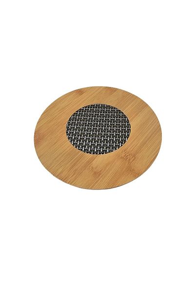 Patika Store (1 Pcs) Wooden Bamboo Trivet, Wooden Trivet under Tea Pot Hot Pots Square Round