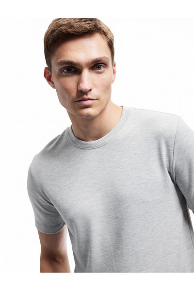 Koton Short Sleeve Crew Neck Basic Slim Fit T-Shirt