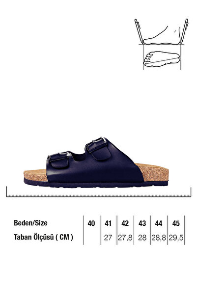 GEZER Чоловічі тапочки літні з двома застібками, сині 14635