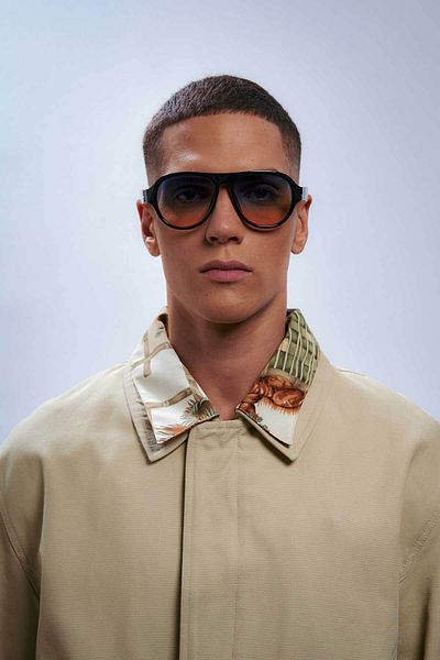 Bilge Karga Çardak Black Blue Orange Men's Sunglasses