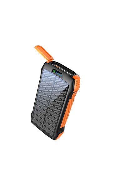 Promate Solar Charger With 20000mah Battery, Qc 3.0 Port, Usb Ports, Type-c™ Pd And Ip66 Protection