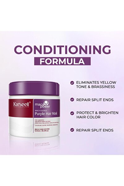 LEADING LINES Carsill, Purple Collagen and Maca Mask - 500 ml