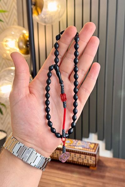 dergah tesbih Silver Kazaziye Knitted Rosary - Fiber Design