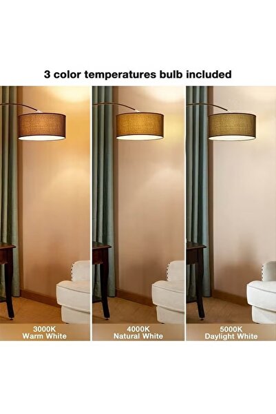 sharpdo Modern Floor Lamp with Shelf Adjustable Pure Natural Marble Elegant Floor Lighting