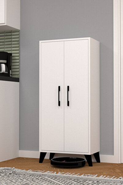 MOBİLİQUE %100 Mdf Çok Amaçlı Kiler Dolabı Beyaz