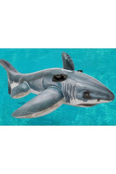 Intex Lifelike Shark - Inflatable Rider Shark 173x107 Cm