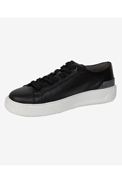 Greyder Erkek Siyah Hakiki Deri Sneaker Ayakkabı 3Y1SA15770
