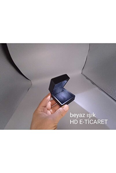 HD KUTU Işıklı Yüzük Kutusu ( Çift Pilli Daha Güçlü Işık) 1 Adet
