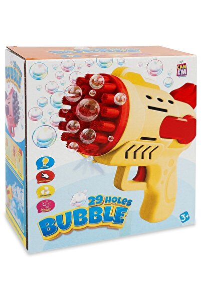 CanEm Bubble Gun Oyuncak Pilli Köpük Atan Tabanca Çok Delikli