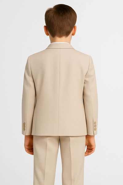 SIRRI Boy's 5 Piece Modern Cut Suit (Age 2-13)