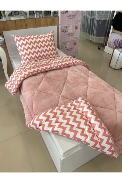 Violacasa Single Double Sided Welsoft Quilt Powder Zigzag