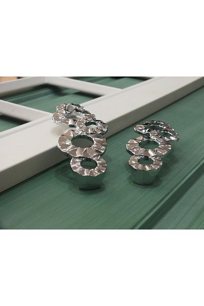 YAREN METAL MOBİLYA AKSESUARLARI MELTEM 128mm CROM (ARGINT)