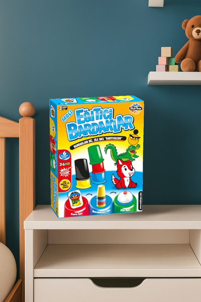 Moli Toys أكواب تعليمية - 2 لعبة في 1 - لعبة تعليمية وذكاء واستراتيجية