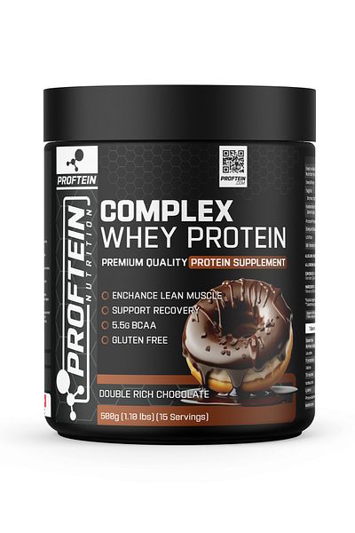 Proftein Nutrition Whey Complex Protein 500g 15 Servings Chocolate Flavored