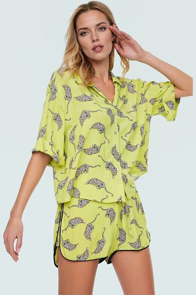 PayBuy Stylish Animal Pattern Viscose Shirt Shorts Set Summer Beach Fashion Quality Craftsmanship