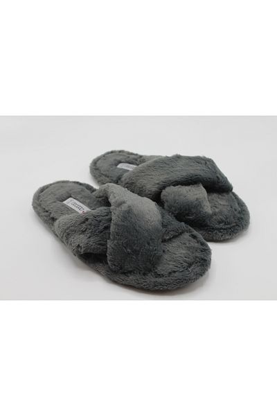 Mare Smoked Hairy House Slippers