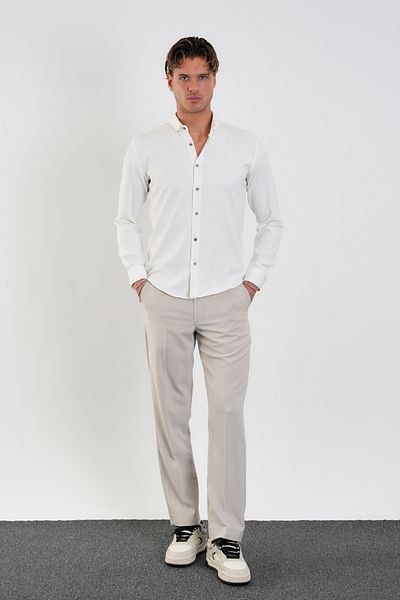 Redline Мъжка риза Flex Slim Fit Soft Easy Iron Disheat