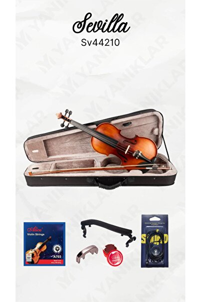 YANIKLAR MÜZİK Sevilla Sv44210 4/4 Keman Seti (KEMAN TELİ KEMAN YASTIĞI SUSTU...