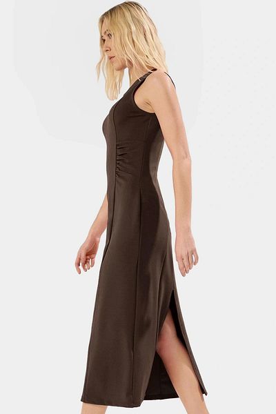 PayBuy Chic Midi Length Knitted Dress Crew Neck Summer Comfortable Casual Style Modern Trend Design