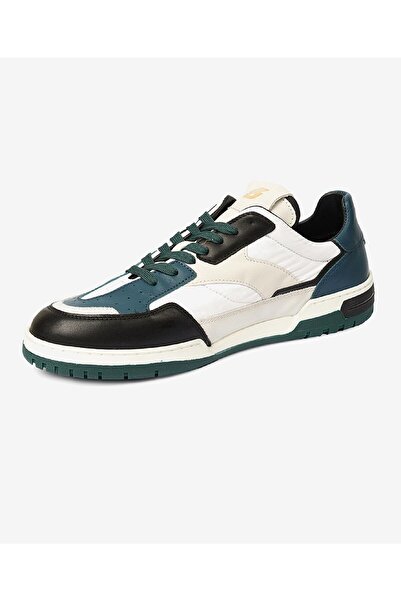 Greyder Erkek Siyah Beyaz Hakiki Deri Sneaker Ayakkabı 4Y1SA17452