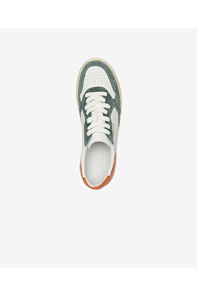 Greyder Erkek Turkuaz Beyaz Hakiki Deri Sneaker Ayakkabı 4Y1SA62609