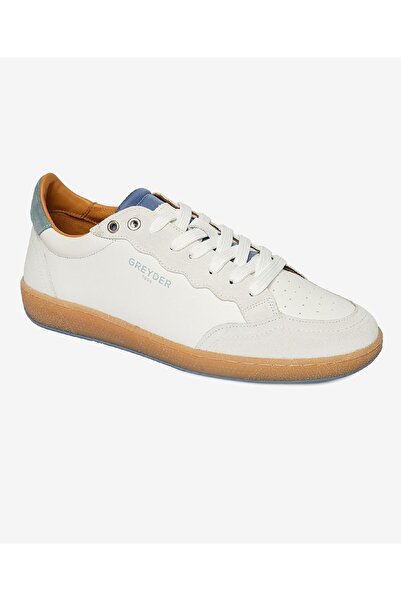 Greyder Erkek Beyaz Hakiki Deri Sneaker Ayakkabı 4Y1SA64532