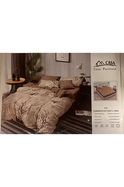 CASA Pucioasa double bed linen set 6 pieces