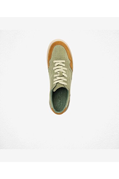 Greyder Erkek Taba Yeşil Hakiki Deri Sneaker Ayakkabı 4Y1SA62609