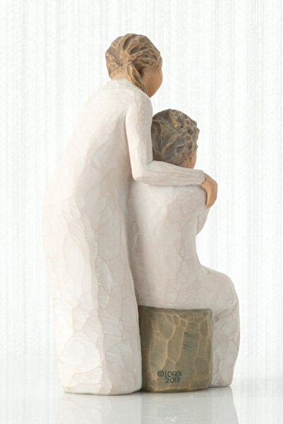 Willow Tree Loving My Mother - Annemi Seviyorum Biblo Anne Kız Sevgi Figürü El Yapımı Dekoratif Hediyelik