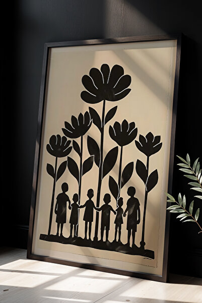 HİGUERA Σιλουέτα με λουλούδια και ανθρώπινη φιγούρα - Σημαντική και απλή τέχν...