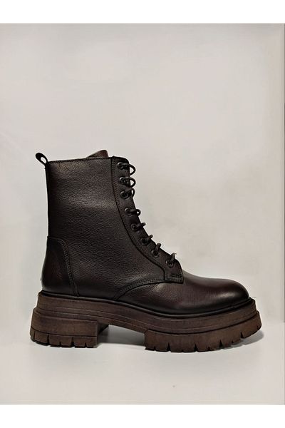 Castle Black Yldz-26254-1 Cizme de damă din piele naturală maro maro