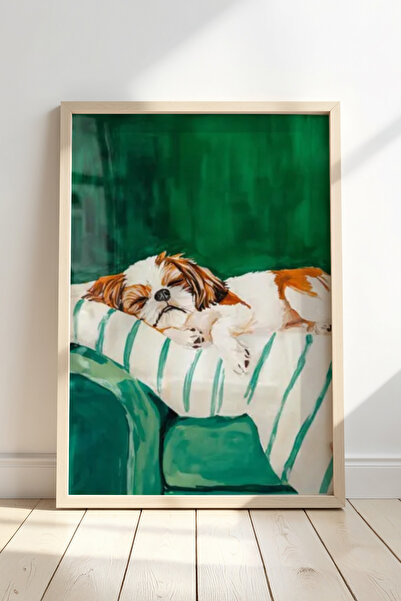 HİGUERA Χαριτωμένο Shih Tzu Sleeping Pleasure Χαρούμενο και χαριτωμένο ντεκόρ...