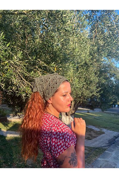 El örgüsü YDR TASARIM Hand-Knitted Bandana