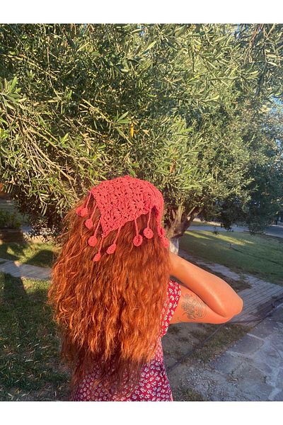 El örgüsü Ydr Design Hand Knitted Bandana