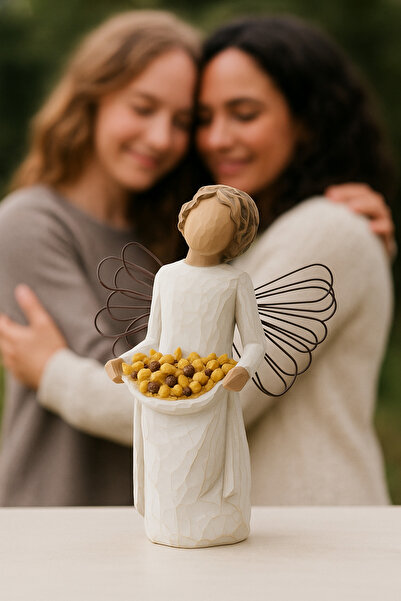 Willow Tree Sunshine Güneş Işığı Dostluk Çiçek Biblo Mutluluk Meleği El Yapım...