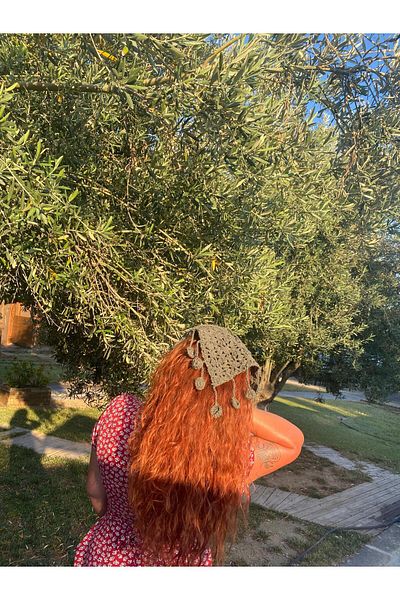El örgüsü YDR TASARIM Hand-Knitted Bandana