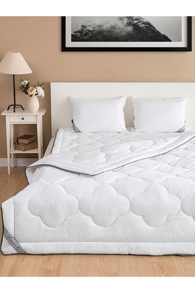 homewell 100% Pure Cotton Hypoallergenic Double Quilt White
