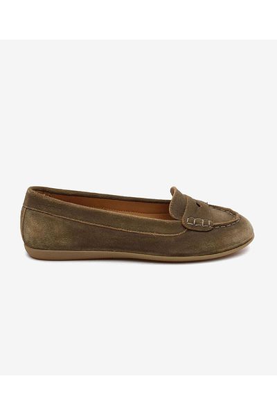 Greyder Women's Brown Genuine Leather Casual Shoes 5Y2Ra34371