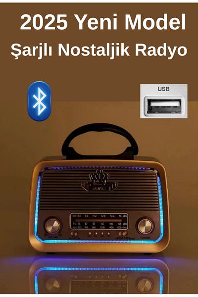 Janva Rt-301 Nostalgic Music Box - With Radio and Bluetooth