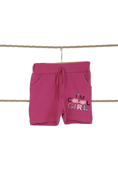 atabay Heart Girl Printed Girl Shorts Dusty Rose