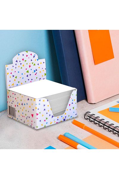 ALPJOY Cube Block Note 8X8 -White-