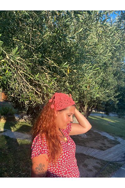 El örgüsü Ydr Design Hand Knitted Bandana