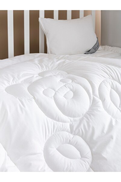 homewell 100% Pure Bamboo Hypoallergenic for 0-6 Years Old Baby and Child - White Teddy Bear Quilt